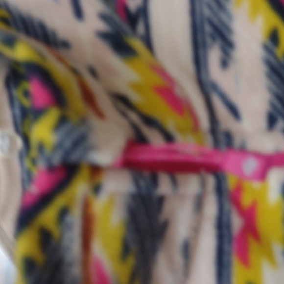 Eddie Bauer Women's Quest Fleece Aztec Southwestern 1/4 Zip LS - Picture 3 of 12